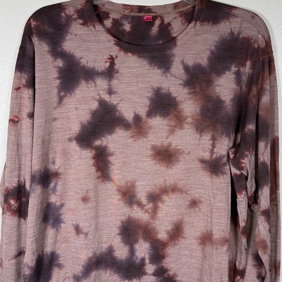 LULULEMON lab Wool blend Tie Dye LS Shirt Men XL Lightweight Comfort M3D8AS EUC - Picture 9 of 17